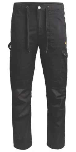 Pantalon De Travail Multi-poches Site Tesem Noir, Tour De Taille 30" Et Longueur De Jambe 32"