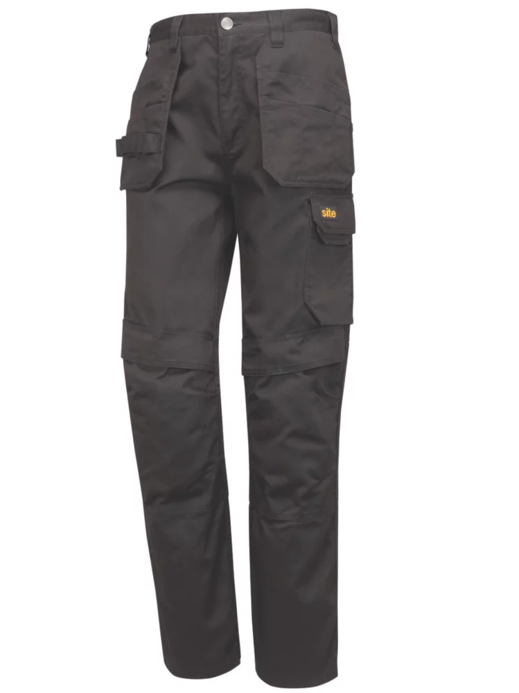 Pantalon à Poches étui Site Sember Noir, Tour De Taille 32", Longueur De Jambe 32" 1 Pantalon à Poches étui Site Sember Noir, Tour De Taille 32", Longueur De Jambe 32"