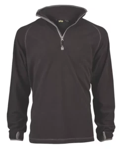 Pull Micropolaire Site Beech Noir Taille L, Tour De Poitrine 45"