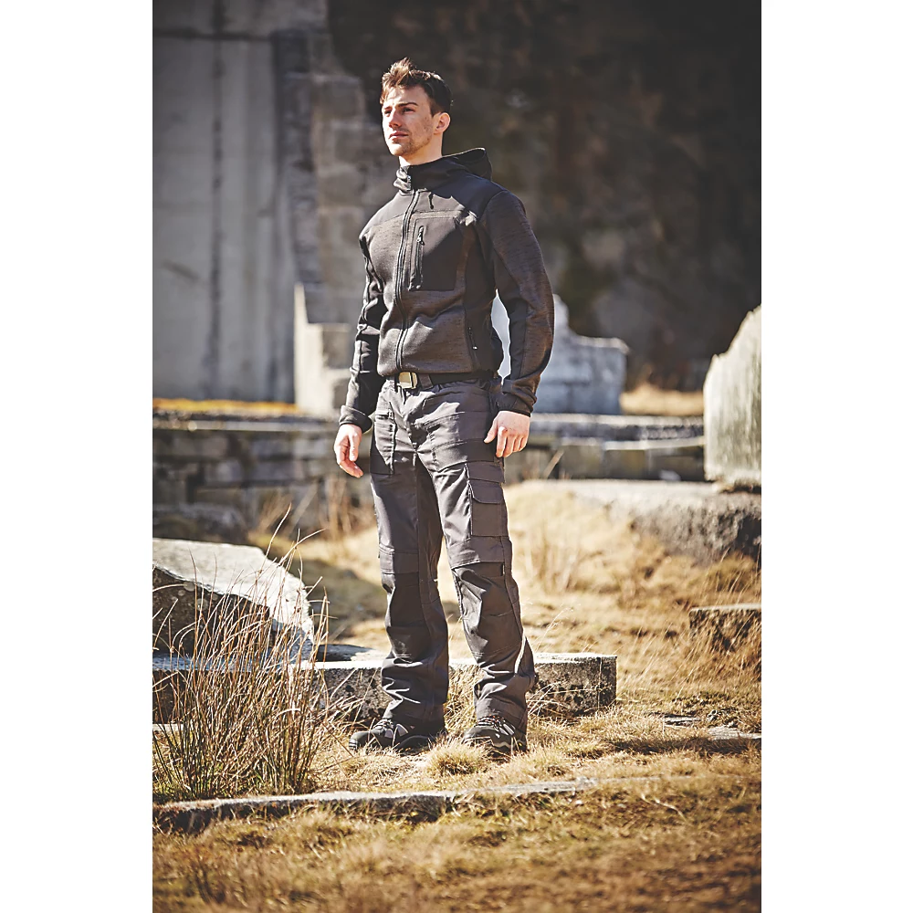 Sweat à Capuche Tricoté Softshell Site Rowan Gris Foncé / Noir Taille XL, Tour De Poitrine 42-44" 2 Sweat à Capuche Tricoté Softshell Site Rowan Gris Foncé / Noir Taille XL, Tour De Poitrine 42-44" – Image 2