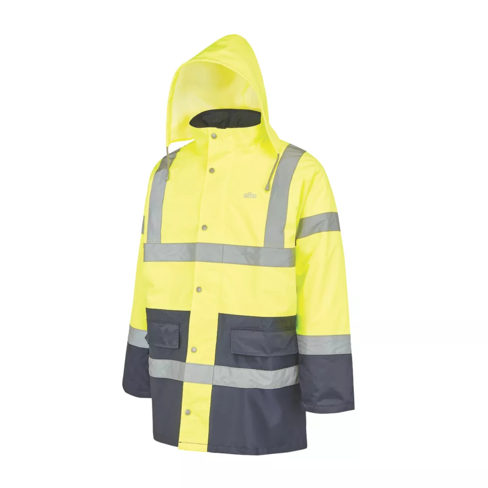 Blouson Haute Visibilité Site Shackley Jaune/bleu Marine Taille XL, Tour De Poitrine 58" 1 Blouson Haute Visibilité Site Shackley Jaune/bleu Marine Taille XL, Tour De Poitrine 58"