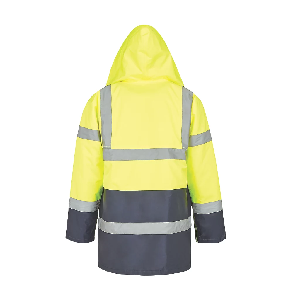 Blouson Haute Visibilité Site Shackley Jaune/bleu Marine Taille XL, Tour De Poitrine 58" 3 Blouson Haute Visibilité Site Shackley Jaune/bleu Marine Taille XL, Tour De Poitrine 58" – Image 3