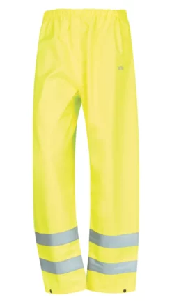 Surpantalon Haute Visibilité à Taille élastique Site Huske Jaune Taille XL, Tour De Taille 27", Longueur De Jambe 45"