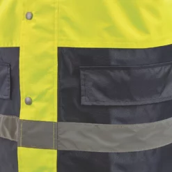 Blouson Haute Visibilité Site Shackley Jaune/bleu Marine Taille XXL, Tour De Poitrine 60" -Vêtement De Travail Soldes ae235 1305