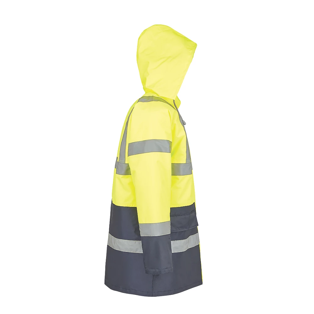 Blouson Haute Visibilité Site Shackley Jaune/bleu Marine Taille M, Tour De Poitrine 51" 4 Blouson Haute Visibilité Site Shackley Jaune/bleu Marine Taille M, Tour De Poitrine 51" – Image 4