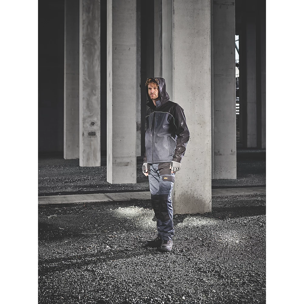 Veste Softshell Imperméable Site Kardal Noir / Gris Taille L, Tour De Poitrine 51" 2 Veste Softshell Imperméable Site Kardal Noir / Gris Taille L, Tour De Poitrine 51" – Image 2