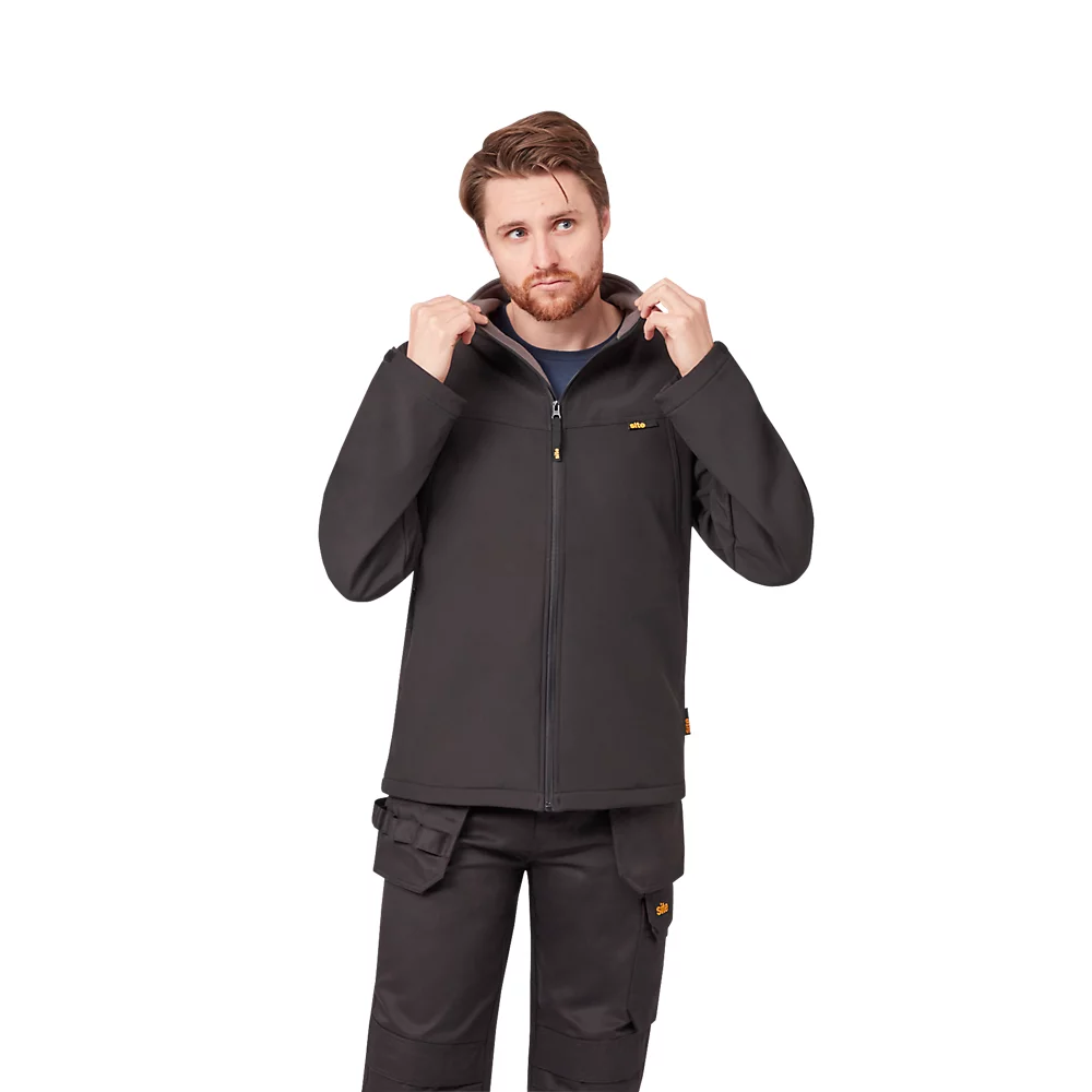 Blouson Softshell Site Harlin Noir Taille L, Tour De Poitrine 50" 6 Blouson Softshell Site Harlin Noir Taille L, Tour De Poitrine 50" – Image 6