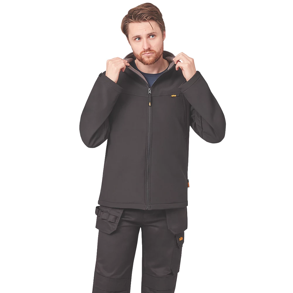 Blouson Softshell Site Harlin Noir Taille M, Tour De Poitrine 46" 6 Blouson Softshell Site Harlin Noir Taille M, Tour De Poitrine 46" – Image 6