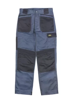 Pantalon De Travail Site Harrier Gris / Noir, Tour De Taille 34" Et Longueur De Jambe 32"
