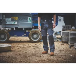 Pantalon De Travail Site Harrier Gris / Noir, Tour De Taille 34" Et Longueur De Jambe 32" -Vêtement De Travail Soldes ae235 1533