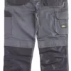 Pantalon De Travail Site Jackal Gris / Noir, Tour De Taille 32" Et Longueur De Jambe 30"