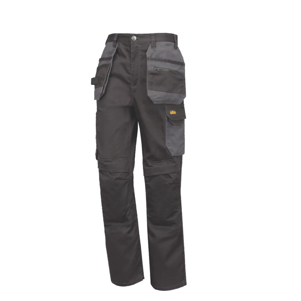Pantalon à Poches étui Site Coppell Noir/gris, Tour De Taille 40", Longueur De Jambe 32" 1 Pantalon à Poches étui Site Coppell Noir/gris, Tour De Taille 40", Longueur De Jambe 32"