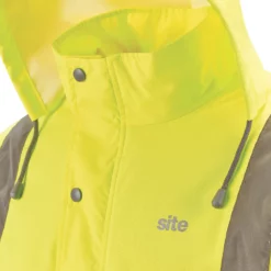Blouson Aviateur Haute Visibilité Site Battell Jaune Taille L, Tour De Poitrine 52" -Vêtement De Travail Soldes ae235 1770