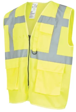 Gilet Haute Visibilité Site Ruckwood Jaune Taille XXL / XXXL, Tour De Poitrine 52"