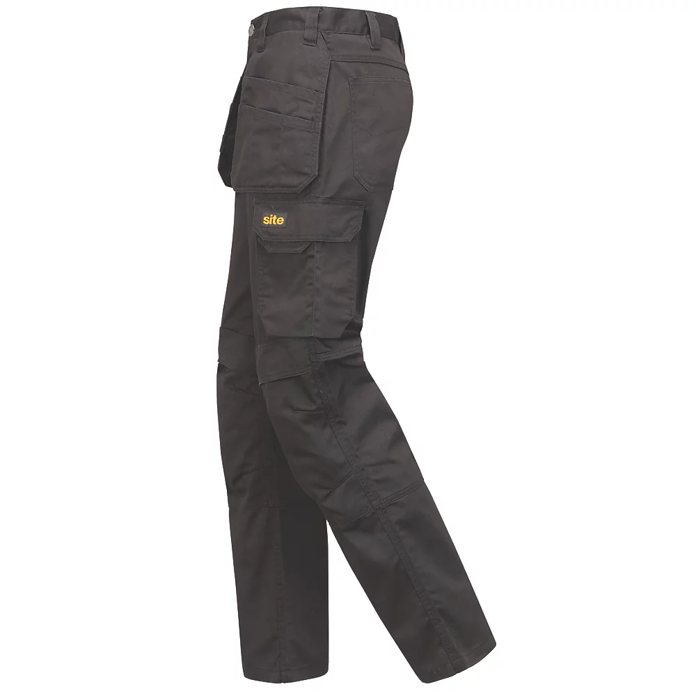 Pantalon à Poches étui Site Sember Noir, Tour De Taille 38", Longueur De Jambe 32" 4 Pantalon à Poches étui Site Sember Noir, Tour De Taille 38", Longueur De Jambe 32" – Image 4
