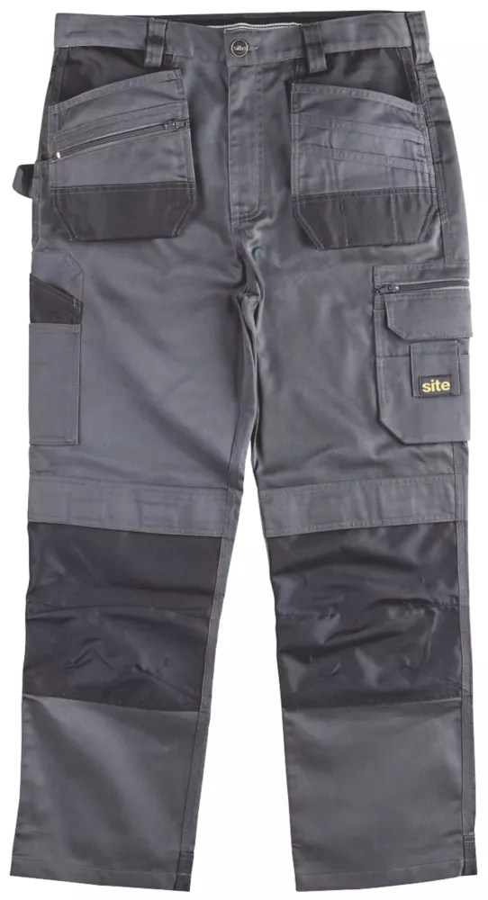 Pantalon De Travail Site Jackal Gris / Noir, Tour De Taille 34" Et Longueur De Jambe 34" 1 Pantalon De Travail Site Jackal Gris / Noir, Tour De Taille 34" Et Longueur De Jambe 34"