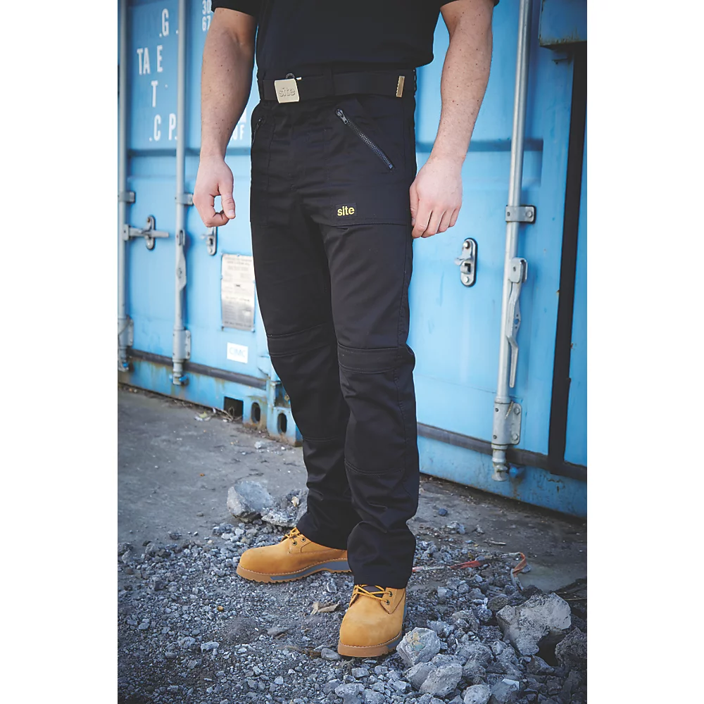 Pantalon Site Beagle Noir, Tour De Taille 40" Et Longueur De Jambe 32" 4 Pantalon Site Beagle Noir, Tour De Taille 40" Et Longueur De Jambe 32" – Image 4