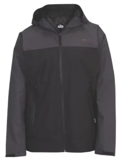 Blouson Imperméable Site Ninebark Gris / Noir Taille XL, Tour De Poitrine 42"