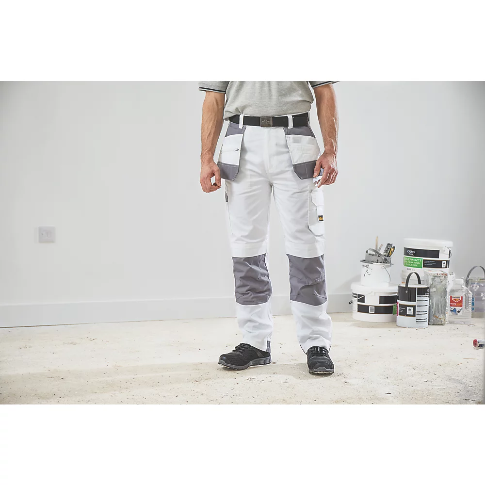 Pantalon De Travail Site Jackal Blanc / Gris, Tour De Taille 32" Et Longueur De Jambe 32" 3 Pantalon De Travail Site Jackal Blanc / Gris, Tour De Taille 32" Et Longueur De Jambe 32" – Image 3