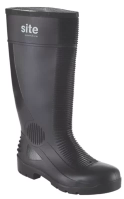 Bottes En Caoutchouc De Sécurité Site Trench Noires Taille 45